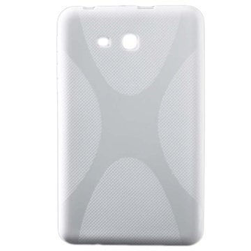 Samsung Galaxy Tab 3 Lite 7.0 X-Shape TPU-Kotelo Valkoinen