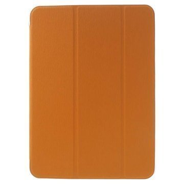Samsung Galaxy Tab 4 10.1 Tri-Fold Nahkakotelo Oranssi