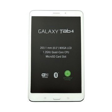 Samsung Galaxy Tab 4 8.0 LTE Etukuori & LCD Näyttö Valkoinen