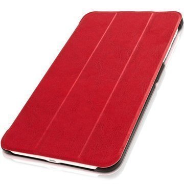 Samsung Galaxy Tab 4 8.0 iGadgitz Mate Plus Nahkakotelo Punainen