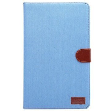 Samsung Galaxy Tab A 10.1 (2016) T580 T585 Jeans Folio Case Baby Blue