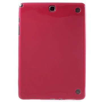 Samsung Galaxy Tab A 9.7 Glossy TPU-Suojakuori Kuuma Pinkki