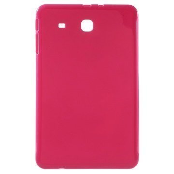 Samsung Galaxy Tab E 9.6 T560 T561 Glossy TPU-Suojakuori Kuuma Pinkki