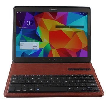 Samsung Galaxy Tab S 10.5 Bluetooth Näppäimistö & Kotelo Ruskea