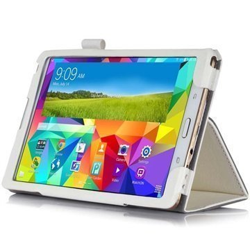 Samsung Galaxy Tab S 8.4 Folio Nahkakotelo Valkoinen