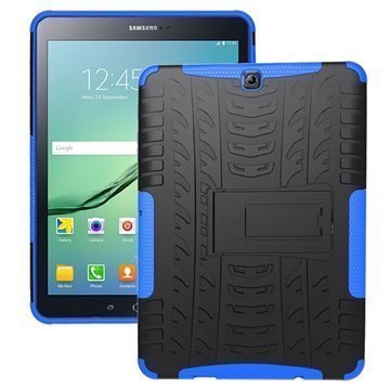 Samsung Galaxy Tab S2 9.7 T810 T815 Anti-Slip Hybridikotelo Musta / Sininen