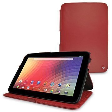 Samsung Google Nexus 10 Noreve Tradition Leather Case Red