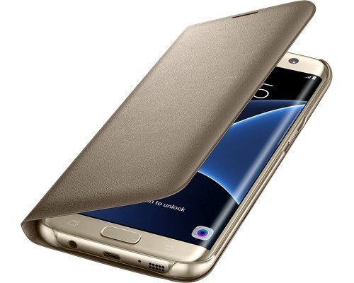 Samsung Led View Cover Ef-ng935 Läppäkansi Matkapuhelimelle Samsung Galaxy S7 Edge Kulta