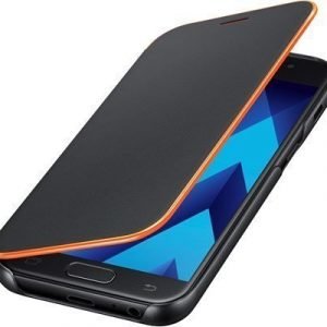 Samsung Neon Flip Cover Samsung Galaxy A3 (2017) Musta