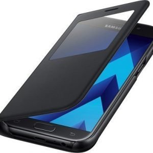 Samsung S View Cover Ef-ca520 Läppäkansi Matkapuhelimelle Samsung Galaxy A5 (2017) Musta