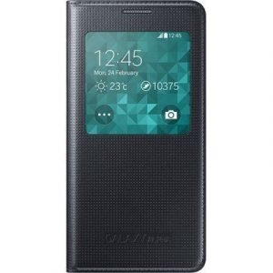 Samsung S View Cover Ef-cg850b Läppäkansi Matkapuhelimelle Samsung Galaxy Alpha Musta