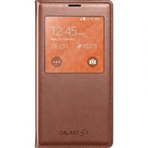 Samsung S View Cover Ef-cg900 Läppäkansi Matkapuhelimelle Samsung Galaxy S5/s5 Neo Ruusun Kulta