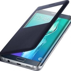 Samsung S View Cover Ef-cg928p Läppäkansi Matkapuhelimelle Samsung Galaxy S6 Edge+ Musta Sininen