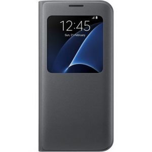 Samsung S View Cover Ef-cg935 Läppäkansi Matkapuhelimelle Samsung Galaxy S7 Edge Musta