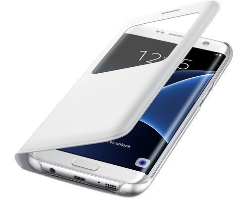 Samsung S View Cover Ef-cg935 Läppäkansi Matkapuhelimelle Samsung Galaxy S7 Edge Valkoinen
