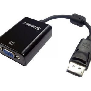 Sandberg Adapter Displayport>vga 20-nastan Näyttöporttiliitin Uros 15-nastainen Hd D-sub (hd-15) Naaras