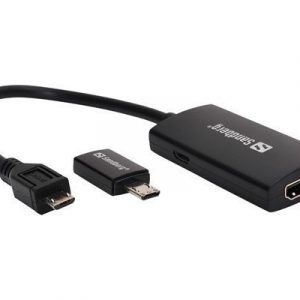 Sandberg Video/audio-sovitinsetti 11 Pin Micro-usb Uros 19-nastainen Hdmi Tyyppi A Naaras