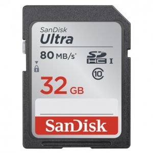 Sandisk Sdhc Ultra 32 Gb 80 Mb/S Muistikortti