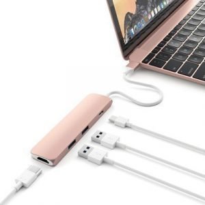 Satechi Usb-c Multiports-adapter Rose Gold