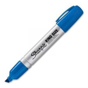 Sharpie King Size Permanent Marker Sininen 12kpl