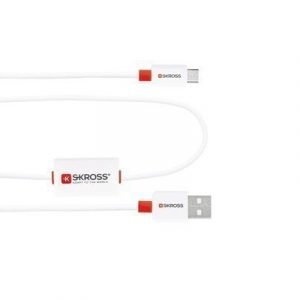 Skross Buzz Micro Usb 1m 4-nastainen Usb Tyyppi A 5 -nastainen Mikro-usb A-tyyppi Valkoinen 1m