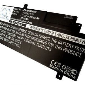 Sony F15A16 F15A16SC SVF15A13CW akku 3600 mAh