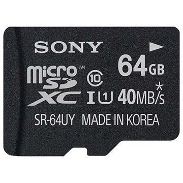 Sony SR-64UYA MicroSDXC UHS-1 Muistikortti Class 10 64Gt