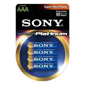 Sony Stamina Platinum Battery Alkaline 4 Pcs Aaa/lr03 1
