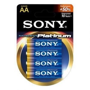 Sony Stamina Platinum Battery Alkaline 4 Pcs Aa/lr6 1