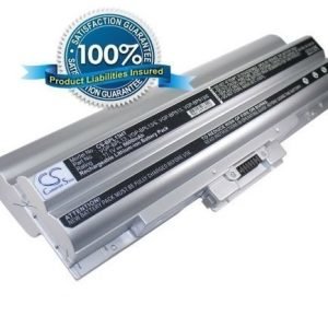 Sony VAIO VGP-BPL13 ja VGP-BPS13 akku 6600 mAh - Hopea