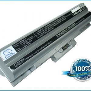 Sony VAIO VGP-BPL21 ja VGP-BPS21 akku 6600 mAh - Hopea