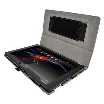 Sony Xperia Tablet Z LTE Wi-Fi iGadgitz Portfolio Leather Case Black