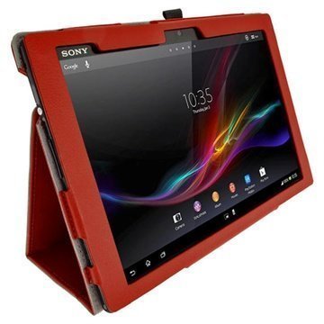 Sony Xperia Tablet Z LTE Wi-Fi iGadgitz Portfolio Leather Case Red