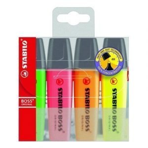 Stabilo Boss Highlighter 4-set Colors