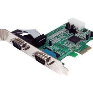 Startech 2 Port Native Pci Express Rs232 Serial Adapter Card With 16550 Uart