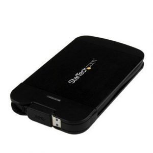Startech 2.5 Usb 3.0 Sata Hdd Enclosure W/ Uasp And Built-in Cable 2.5 Usb 3.0 Musta