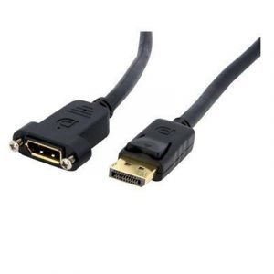 Startech 3ft Displayport Panel Mount Cable 20-nastan Näyttöporttiliitin Uros 20-nastan Näyttöporttiliitin Naaras