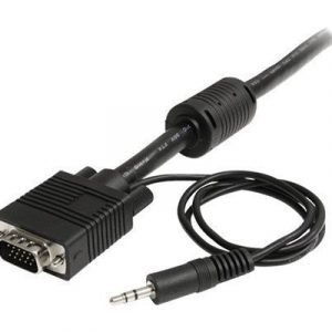 Startech 5m Coax High Resolution Monitor Vga Video Cable With Audio 15-nastainen Hd D-sub (hd-15) Miniliitin: Stereo 3