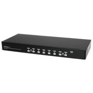 Startech 8 Port 1u Rack Mount Usb Kvm Switch Kit With Osd And Cables