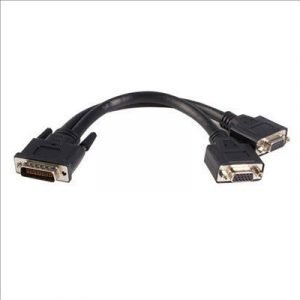 Startech 8in Lfh 59 Male To Dual Female Vga Dms 59 Cable