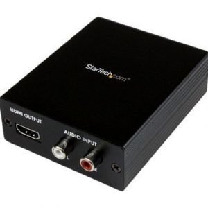 Startech Component / Vga Video And Audio To Hdmi Converter 19-nastainen Hdmi Tyyppi A Rca Phono X 2 Naaras 19-nastainen Hdmi Tyyppi A Naaras