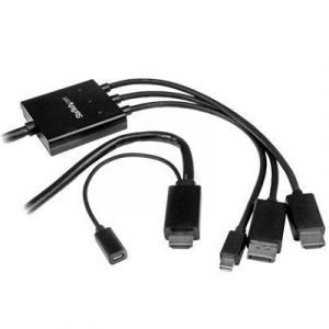 Startech Hdmi/dispayport/mini Dp Hdmi 19-nastainen Hdmi Tyyppi A 5-pinninen Micro-usb Type B (vain Virta) 19-nastainen Hdmi Tyyppi A 20-nastan Näyttöporttiliitin Mini Displayport Uros