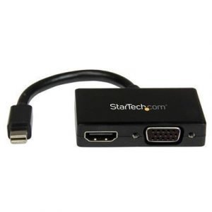 Startech Travel A/v Adapter: 2-in-1 Mini Displayport To Hdmi Or Vga Converter Videomuunnin Mini Displayport Uros 15-nastainen Hd D-sub (hd-15) 19-nastainen Hdmi Tyyppi A Naaras