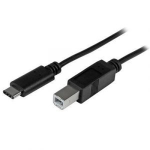 Startech Usb C Usb B 4-nastainen Usb Tyyppi B Uros 24 Pin Usb Type C Uros Musta Usb / Usb 2.0 1m