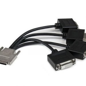 Startech Vhdci To Quad Dvi-d Splitter Breakout Cable 68-nastainen Vhdci (mini-centronics) Uros Dvi-d Dual Link Naaras