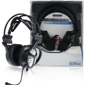 Stereo headset USB & bassovärinätoiminto