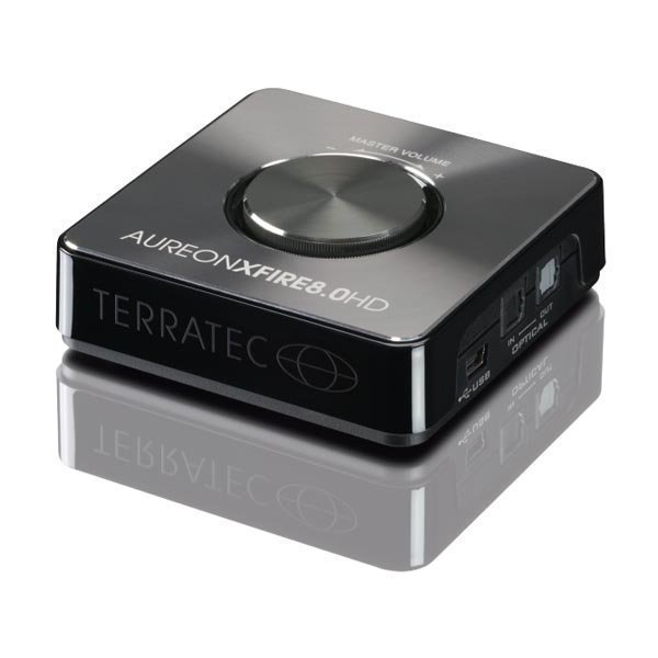 TERRATEC Aureon XFIRE 8.0 HD USB-äänikortti 3 5mm & Toslink musta