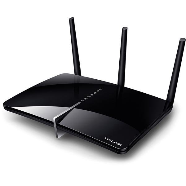 TP-LINK AC1200 Trådlös Dual Band Gigabit ADSL2+ Modem/Router musta