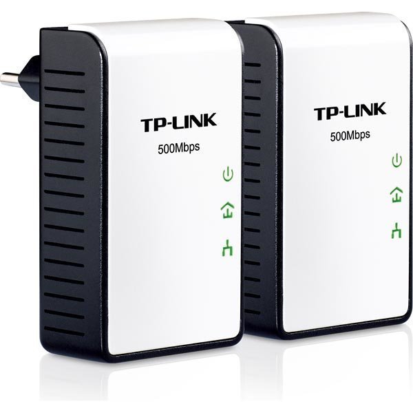 TP-LINK AV 500 Mini Powerline sovitinsarja 2-pak 500Mbps valk/musta