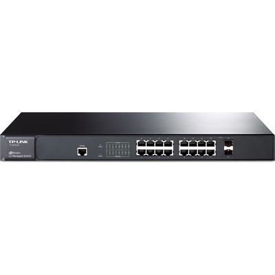 TP-LINK verkkokytkin 16xGigabit Ethernet RJ45 2xSFP managed L2